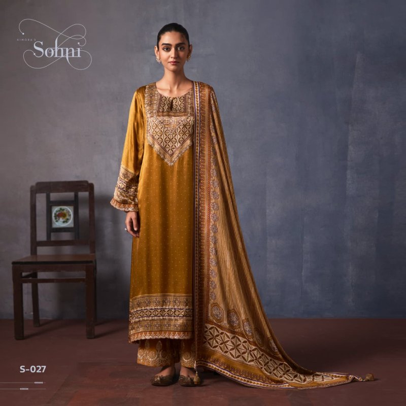 Lajjo By Kimora Sohni Gaji Silk Printed Salwar Suits